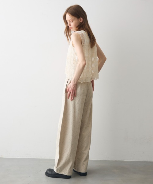 Crisp(クリスプ)の「flower tulle gather tank / フラワーチュールギャザータンク(シャツ/ブラウス・レディース・ナチュラル・FREE)」の14枚目の写真