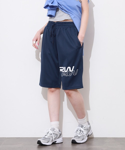 FUNALIVE(ファンアライブ)の「ユニセックス ロゴ イージーハーフパンツ(その他パンツ・メンズ・ブラック系/ブラック系1/ネイビー系/ネイビー系1・M/L/LL)」の3枚目の写真