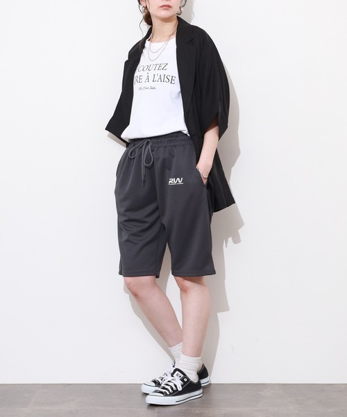 FUNALIVE(ファンアライブ)の「ユニセックス ロゴ イージーハーフパンツ(その他パンツ・メンズ・ブラック系/ブラック系1/ネイビー系/ネイビー系1・M/L/LL)」の22枚目の写真