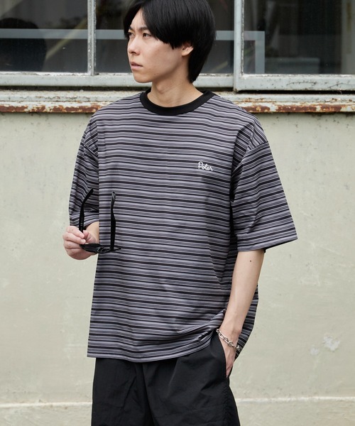 POLeR/ポーラー 90's STRIPE QUICK DRY TEE 90年代ストライプクイック