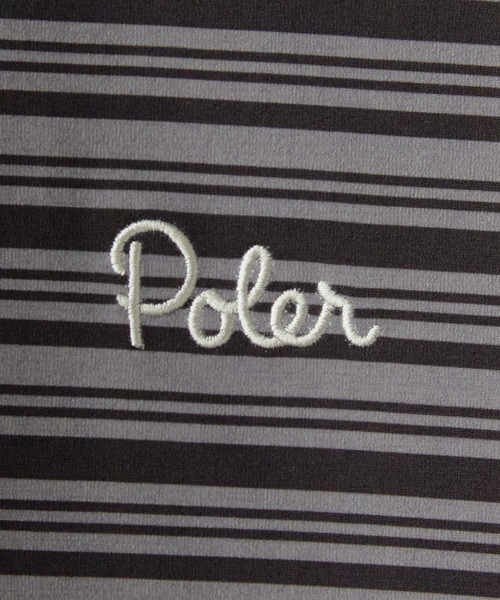 POLeR(ポーラー)の「POLeR/ポーラー 90's STRIPE QUICK DRY TEE 90年代ストライプクイックドライTシャツ 秋 秋服 2026年秋冬(Tシャツ/カットソー・メンズ・ホワイト/チャコール/ベージュ・M/L/XL)」の8枚目の写真