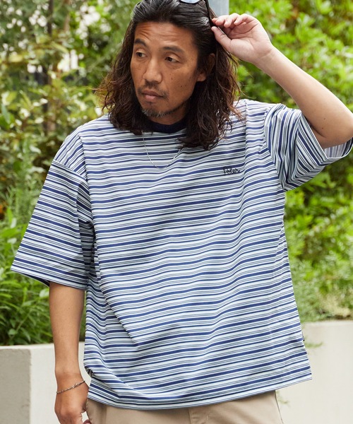 POLeR(ポーラー)の「POLeR/ポーラー 90's STRIPE QUICK DRY TEE 90年代ストライプクイックドライTシャツ 秋 秋服 2026年秋冬(Tシャツ/カットソー・メンズ・ホワイト/チャコール/ベージュ・M/L/XL)」の15枚目の写真