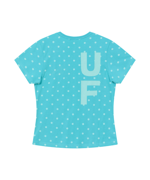 BAUF（バウフ）の「BロゴスリムフィットTシャツ[ドットミント]（Tシャツ/カットソー・レディース・その他・FREE）」の3枚目の写真