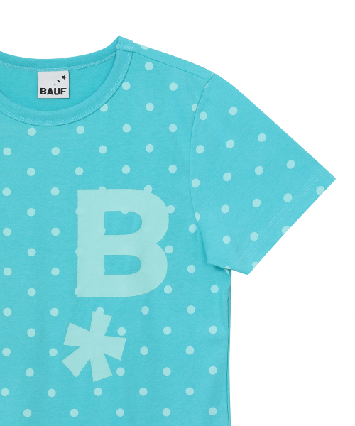 BAUF（バウフ）の「BロゴスリムフィットTシャツ[ドットミント]（Tシャツ/カットソー・レディース・その他・FREE）」の5枚目の写真