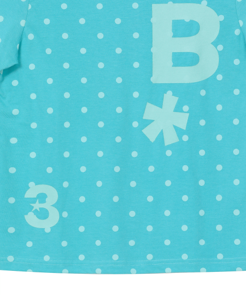 BAUF（バウフ）の「BロゴスリムフィットTシャツ[ドットミント]（Tシャツ/カットソー・レディース・その他・FREE）」の6枚目の写真