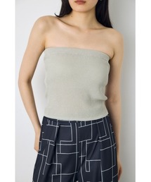 Studs knit ベアトップ ニット ラポドゥジェム ベアトップス LAGUA GEM