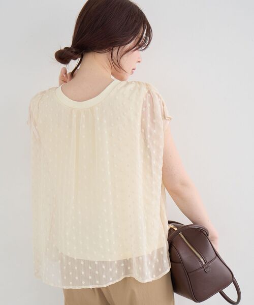 le.coeur blanc(ルクールブラン)の「2WAY楊柳フラワー刺繍ブラウス(シャツ/ブラウス・レディース・ホワイト系その他/ブラック系その他・38)」の15枚目の写真