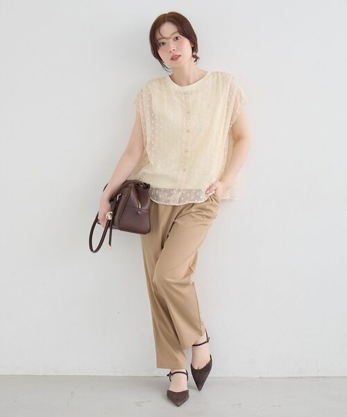 le.coeur blanc(ルクールブラン)の「2WAY楊柳フラワー刺繍ブラウス(シャツ/ブラウス・レディース・ホワイト系その他/ブラック系その他・38)」の19枚目の写真