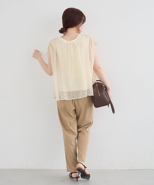 le.coeur blanc(ルクールブラン)の「2WAY楊柳フラワー刺繍ブラウス(シャツ/ブラウス・レディース・ホワイト系その他/ブラック系その他・38)」の21枚目の写真