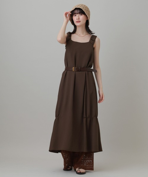 LAKOLE（ラコレ）の「スソシャーリングワンピース / 849670（ワンピース・レディース・ブルー/ブラウン/ブラック・MEDIUM/LARGE）」の2枚目の写真