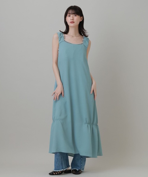 LAKOLE（ラコレ）の「スソシャーリングワンピース / 849670（ワンピース・レディース・ブルー/ブラウン/ブラック・MEDIUM/LARGE）」の18枚目の写真