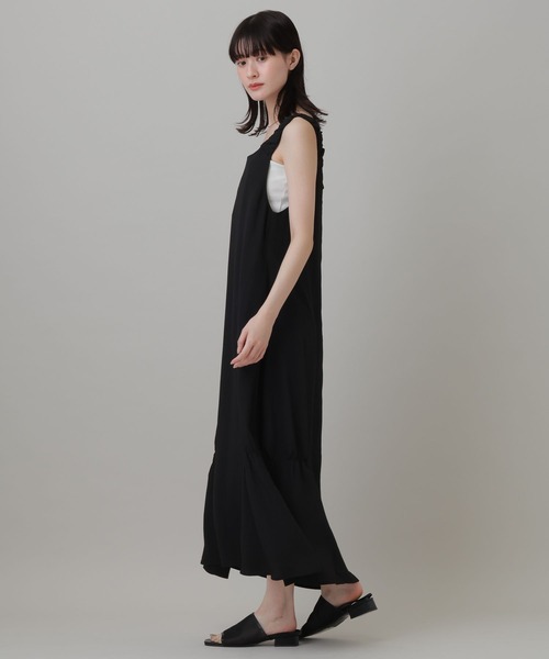 LAKOLE（ラコレ）の「スソシャーリングワンピース / 849670（ワンピース・レディース・ブルー/ブラウン/ブラック・MEDIUM/LARGE）」の7枚目の写真