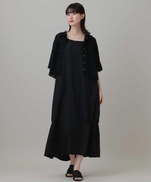 LAKOLE（ラコレ）の「スソシャーリングワンピース / 849670（ワンピース・レディース・ブルー/ブラウン/ブラック・MEDIUM/LARGE）」の10枚目の写真