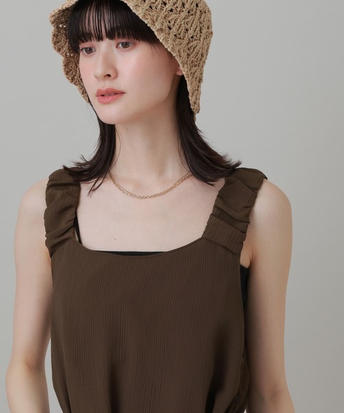 LAKOLE（ラコレ）の「スソシャーリングワンピース / 849670（ワンピース・レディース・ブルー/ブラウン/ブラック・MEDIUM/LARGE）」の15枚目の写真