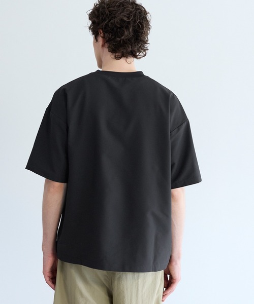 coca(coca)(コカ)の「シアサッカー半袖トップス(Tシャツ/カットソー・メンズ・カーキ/ブラック・L/XL/M)」の10枚目の写真