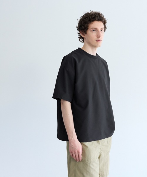coca(coca)(コカ)の「シアサッカー半袖トップス(Tシャツ/カットソー・メンズ・カーキ/ブラック・L/XL/M)」の11枚目の写真