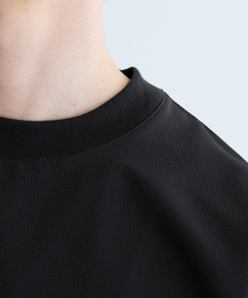 coca(coca)(コカ)の「シアサッカー半袖トップス(Tシャツ/カットソー・メンズ・カーキ/ブラック・L/XL/M)」の12枚目の写真