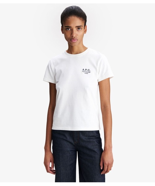 A.P.C.（アーペーセー）の「T-SHIRT RUE MADAME F（Tシャツ/カットソー・レディース・ブラック/ホワイト・S/M/L）」の5枚目の写真