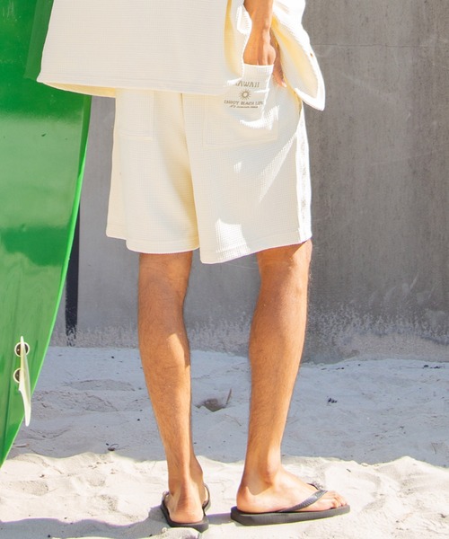 Kahiko(カヒコ)の「【Kahiko】SURF&Palms キカウアMEN'Sハーフパンツ(その他パンツ・メンズ・ホワイト/カーキ/チャコール・FREE)」の7枚目の写真
