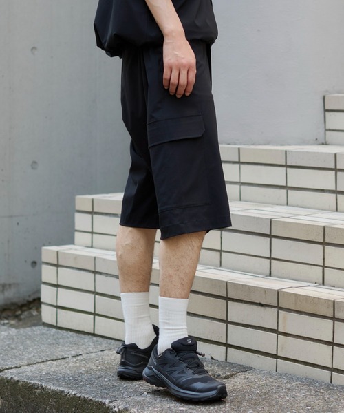 WEGO(ウィゴー)の「WEGO/【26年春夏新作】リップストップカーゴショーツ(カーゴパンツ・メンズ・グレー/ブラック・LARGE/MEDIUM)」の3枚目の写真