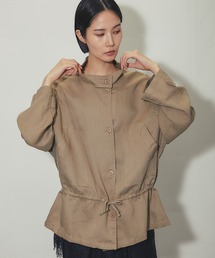 テンセルリネンスタンドカラージャケット