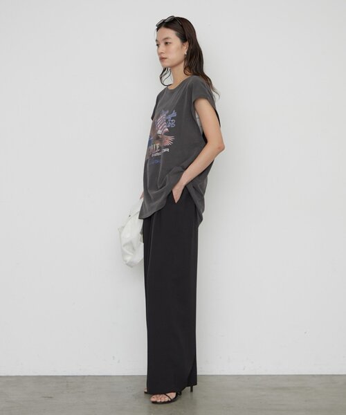 LOUNGEDRESS（ラウンジドレス）の「【GOOD ROCK SPEED】EAGLEフレンチT（Tシャツ/カットソー・レディース・ブラウン/ブラック・FREE）」の6枚目の写真