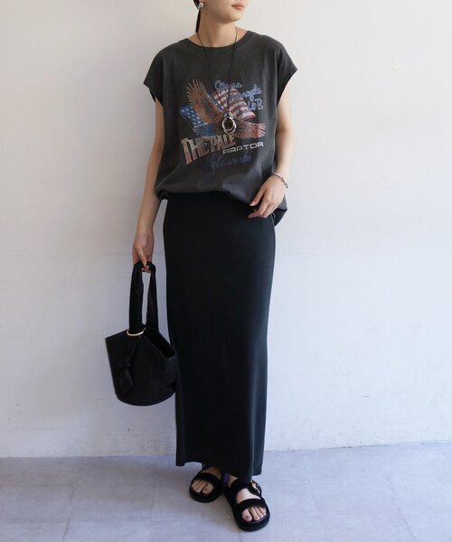 LOUNGEDRESS（ラウンジドレス）の「【GOOD ROCK SPEED】EAGLEフレンチT（Tシャツ/カットソー・レディース・ブラウン/ブラック・FREE）」の8枚目の写真