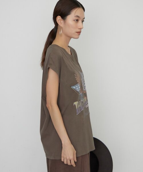 LOUNGEDRESS（ラウンジドレス）の「【GOOD ROCK SPEED】EAGLEフレンチT（Tシャツ/カットソー・レディース・ブラウン/ブラック・FREE）」の10枚目の写真