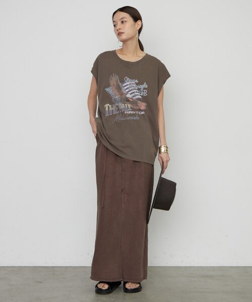 LOUNGEDRESS（ラウンジドレス）の「【GOOD ROCK SPEED】EAGLEフレンチT（Tシャツ/カットソー・レディース・ブラウン/ブラック・FREE）」の12枚目の写真
