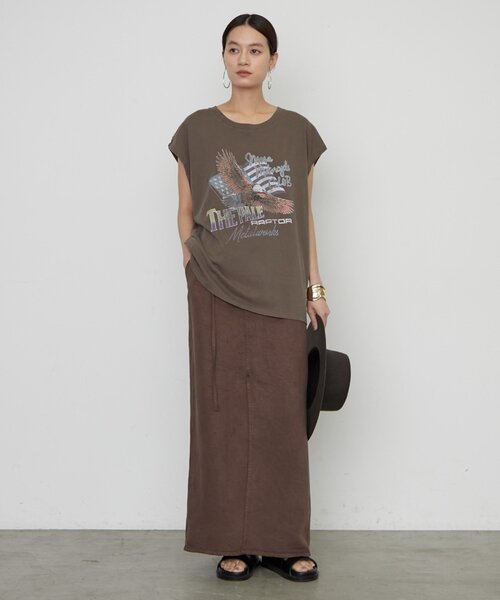 LOUNGEDRESS（ラウンジドレス）の「【GOOD ROCK SPEED】EAGLEフレンチT（Tシャツ/カットソー・レディース・ブラウン/ブラック・FREE）」の14枚目の写真