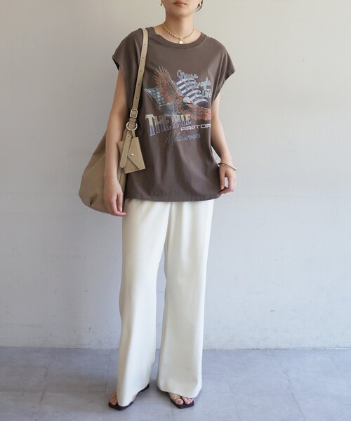LOUNGEDRESS（ラウンジドレス）の「【GOOD ROCK SPEED】EAGLEフレンチT（Tシャツ/カットソー・レディース・ブラウン/ブラック・FREE）」の15枚目の写真