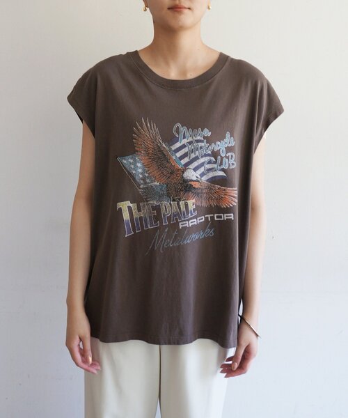 LOUNGEDRESS（ラウンジドレス）の「【GOOD ROCK SPEED】EAGLEフレンチT（Tシャツ/カットソー・レディース・ブラウン/ブラック・FREE）」の16枚目の写真