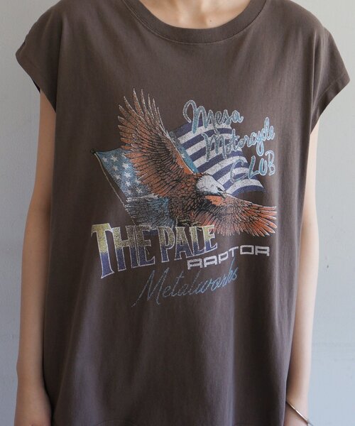 LOUNGEDRESS（ラウンジドレス）の「【GOOD ROCK SPEED】EAGLEフレンチT（Tシャツ/カットソー・レディース・ブラウン/ブラック・FREE）」の19枚目の写真