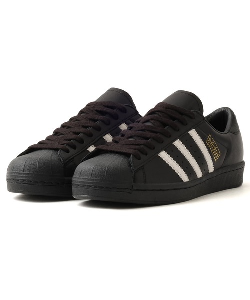 adidas(アディダス)の「adidas SUPERSTAR VINTAGE / アディダス スーパースター ヴィンテージ(スニーカー・メンズ・ブラック・26.0cm/26.5cm/27.0cm/27.5cm/28.0cm/28.5cm/29.0cm/30.0cm)」の1枚目の写真