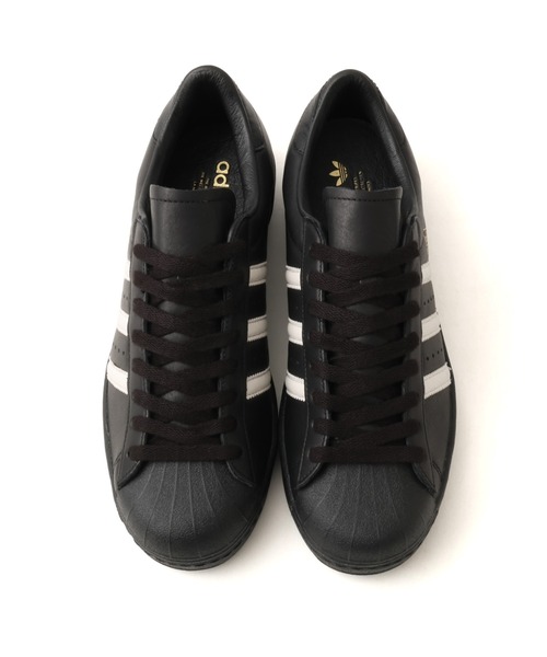 adidas(アディダス)の「adidas SUPERSTAR VINTAGE / アディダス スーパースター ヴィンテージ(スニーカー・メンズ・ブラック・26.0cm/26.5cm/27.0cm/27.5cm/28.0cm/28.5cm/29.0cm/30.0cm)」の2枚目の写真