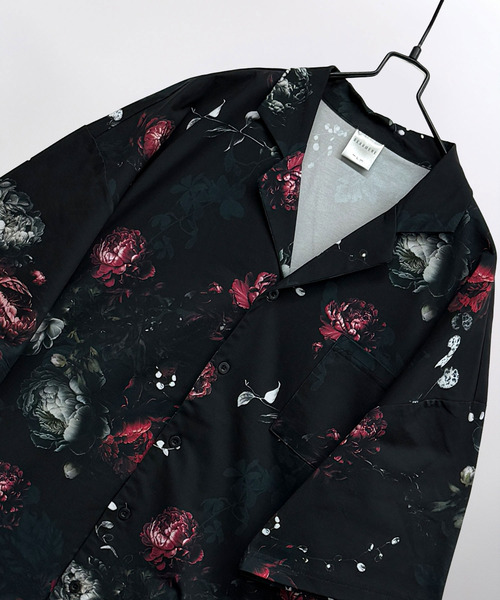 Loose fit цветочный Aloha‑shirt с накладным карманом