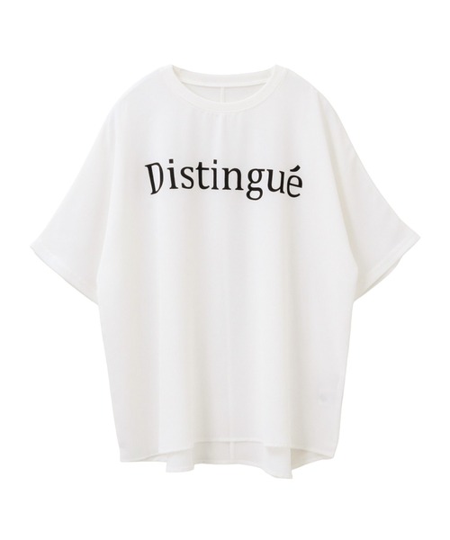 itto...(イット)の「【接触冷感&UVカット】ひんやりさらさらジョーゼットゆったりロゴTシャツ(Tシャツ/カットソー・レディース・グレー/ブラック/オフホワイト・FREE)」の18枚目の写真
