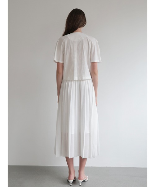 NOWNS(ナウンス)の「Vera | Pleats skirt(スカート・レディース・ブラック/アイボリー・FREE)」の4枚目の写真