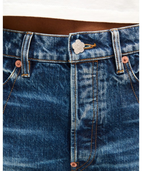 KENZO(ケンゾー)の「'KENZO Tulip' ストレート パンツ イン ジャパニーズ デニム(デニムパンツ・レディース・ブルー系その他7・27/25/26/28)」の3枚目の写真