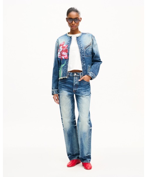 KENZO(ケンゾー)の「'KENZO Tulip' ストレート パンツ イン ジャパニーズ デニム(デニムパンツ・レディース・ブルー系その他7・27/25/26/28)」の5枚目の写真