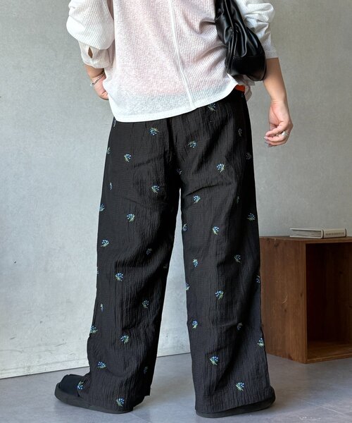 CPCM(シーピーシーエム)の「シアー花柄刺繍パンツ(その他パンツ・レディース・ブラック/アイボリー・FREE)」の20枚目の写真