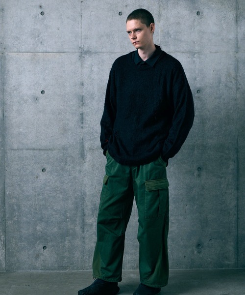 VIRGOwearworks（ヴァルゴウェアワークス）の「FRAYVEIL MOHAIR（ニット/セーター・メンズ・ブラック/ネイビー/グレー・2/3/4）」の16枚目の写真