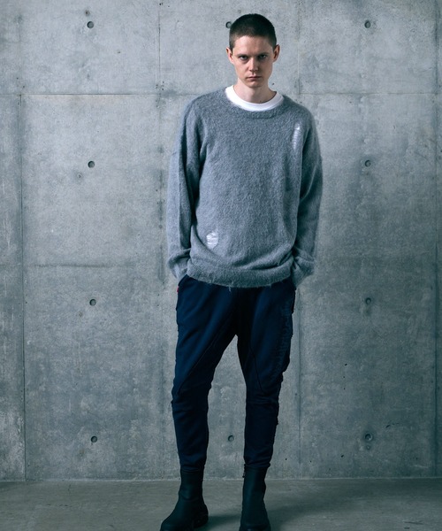 VIRGOwearworks（ヴァルゴウェアワークス）の「FRAYVEIL MOHAIR（ニット/セーター・メンズ・ブラック/ネイビー/グレー・2/3/4）」の18枚目の写真