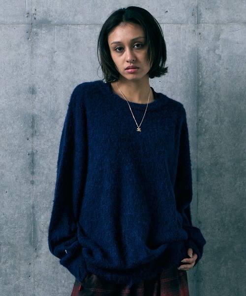 VIRGOwearworks（ヴァルゴウェアワークス）の「FRAYVEIL MOHAIR（ニット/セーター・メンズ・ブラック/ネイビー/グレー・2/3/4）」の15枚目の写真