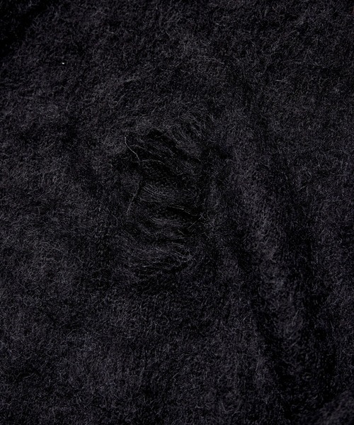 VIRGOwearworks（ヴァルゴウェアワークス）の「FRAYVEIL MOHAIR（ニット/セーター・メンズ・ブラック/ネイビー/グレー・2/3/4）」の9枚目の写真