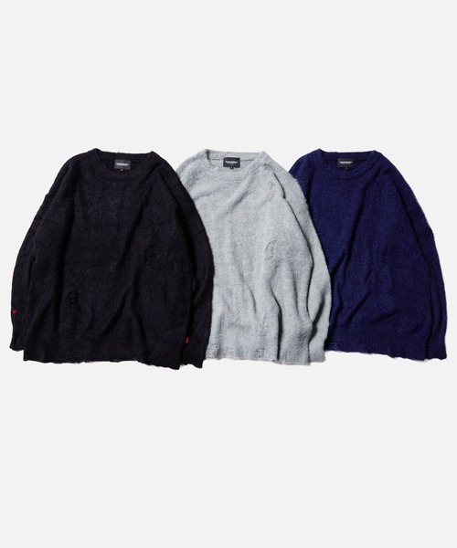 VIRGOwearworks（ヴァルゴウェアワークス）の「FRAYVEIL MOHAIR（ニット/セーター・メンズ・ブラック/ネイビー/グレー・2/3/4）」の8枚目の写真
