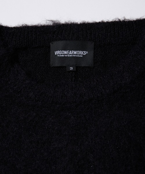 VIRGOwearworks（ヴァルゴウェアワークス）の「FRAYVEIL MOHAIR（ニット/セーター・メンズ・ブラック/ネイビー/グレー・2/3/4）」の10枚目の写真