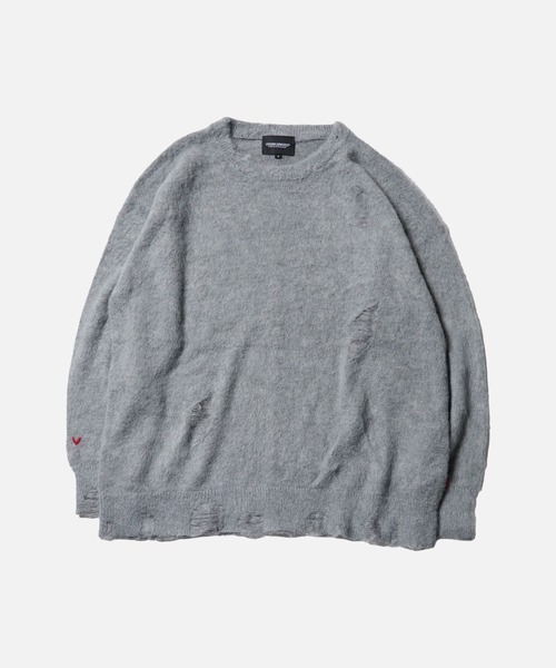 VIRGOwearworks（ヴァルゴウェアワークス）の「FRAYVEIL MOHAIR（ニット/セーター・メンズ・ブラック/ネイビー/グレー・2/3/4）」の6枚目の写真