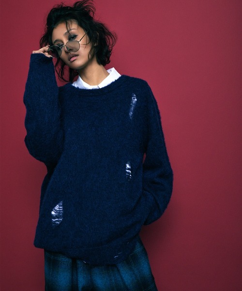 VIRGOwearworks(ヴァルゴウェアワークス)の「NANCY MOHAIR(ニット/セーター・メンズ・ブラック/ネイビー/グレー・2/3/4)」の16枚目の写真