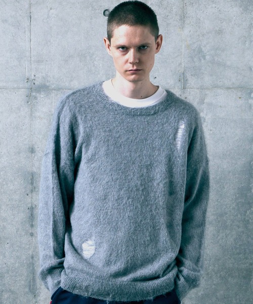VIRGOwearworks(ヴァルゴウェアワークス)の「NANCY MOHAIR(ニット/セーター・メンズ・ブラック/ネイビー/グレー・2/3/4)」の14枚目の写真